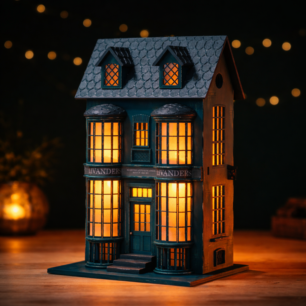 Ollivander – Wooden Magic Lamp