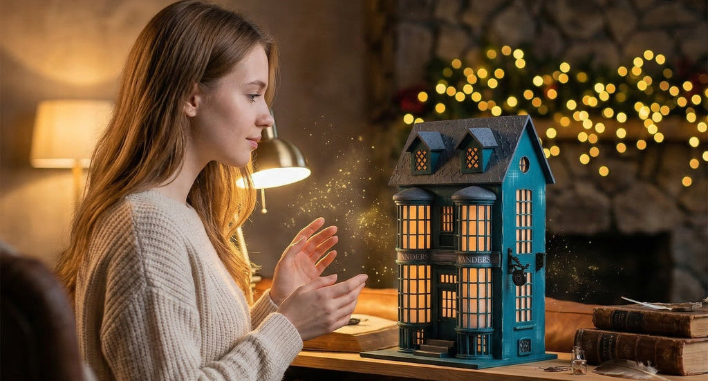 Ollivander – Wooden Magic Lamp