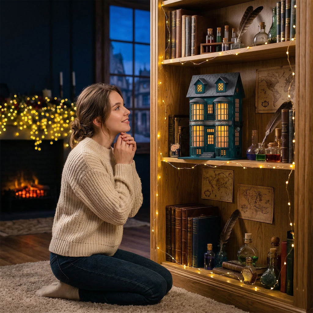 Ollivander – Wooden Magic Lamp